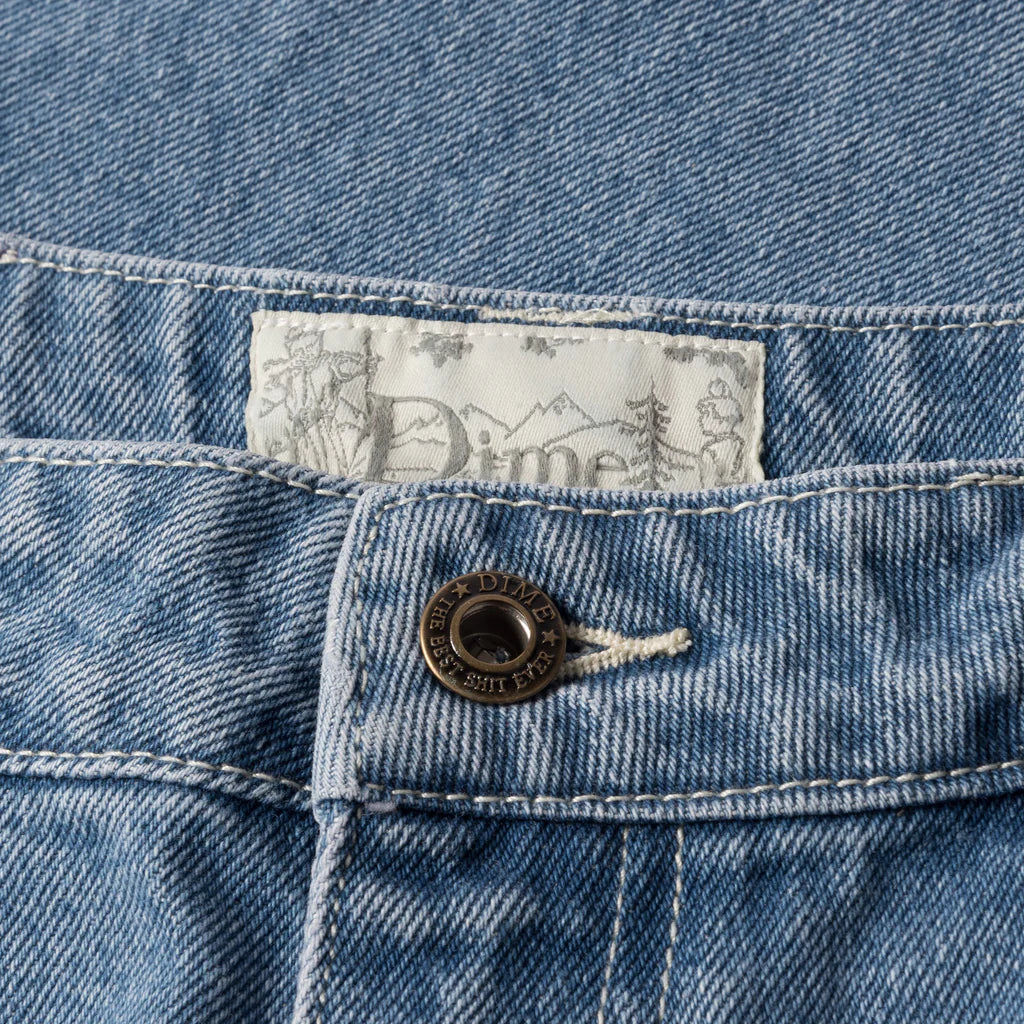 Dime Baggy Denim Pant Blue Washed