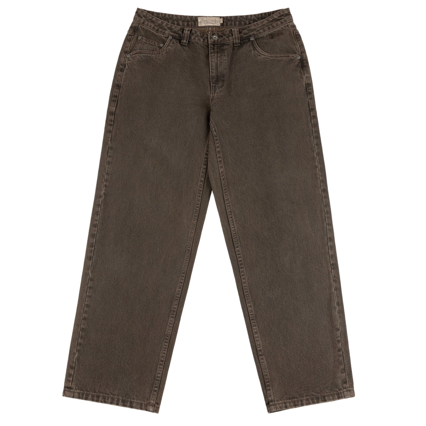 Dime Relaxed Denim Pants Washed Brown