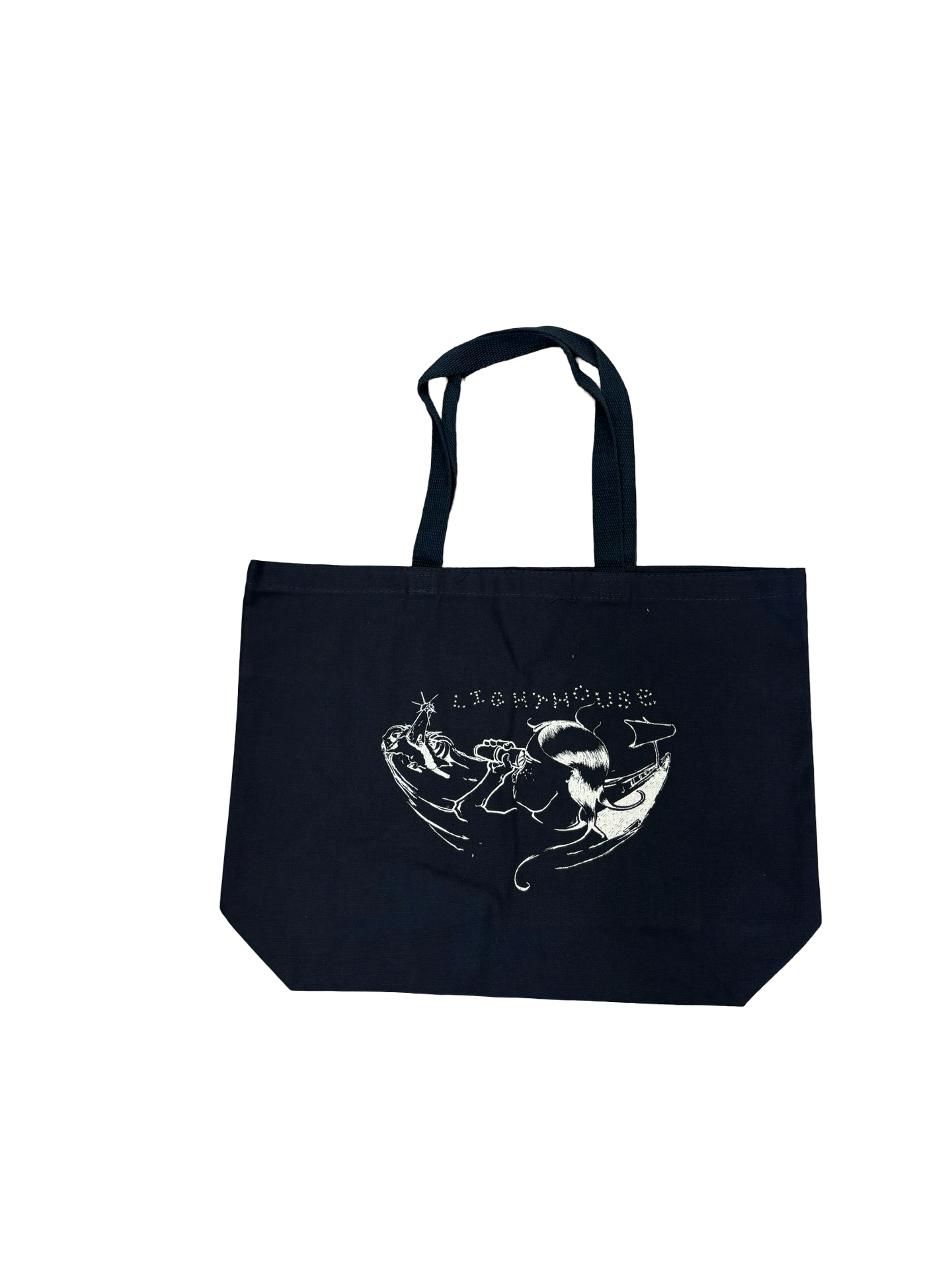 Lighthouse Looking Glass Tote Bag