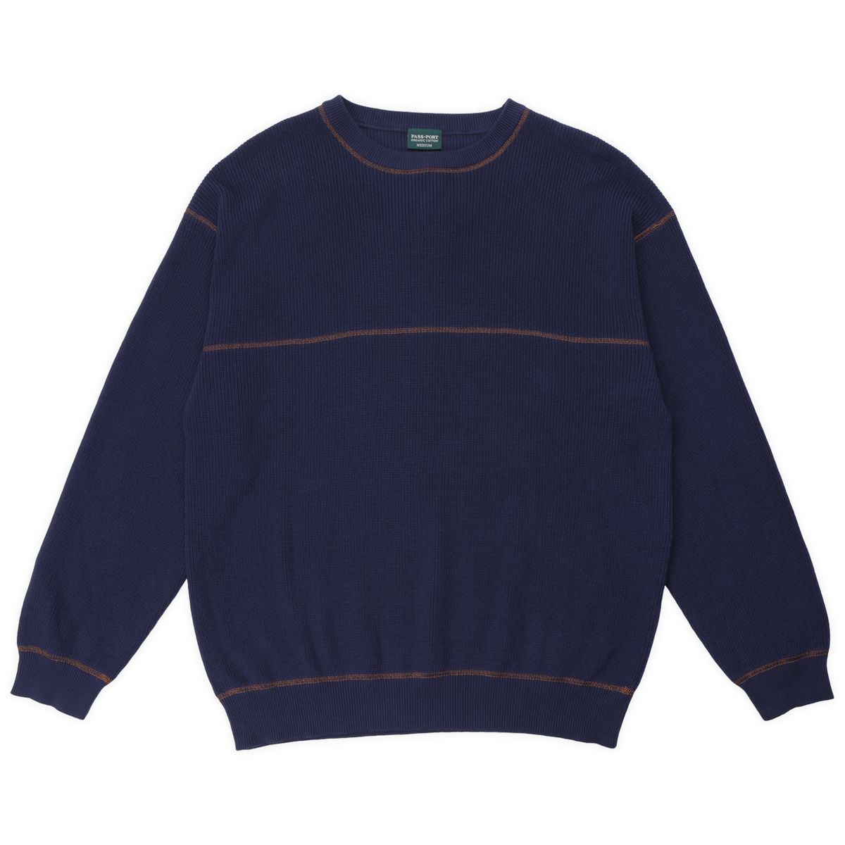 Passport Overlocked Organic Knit Sweater