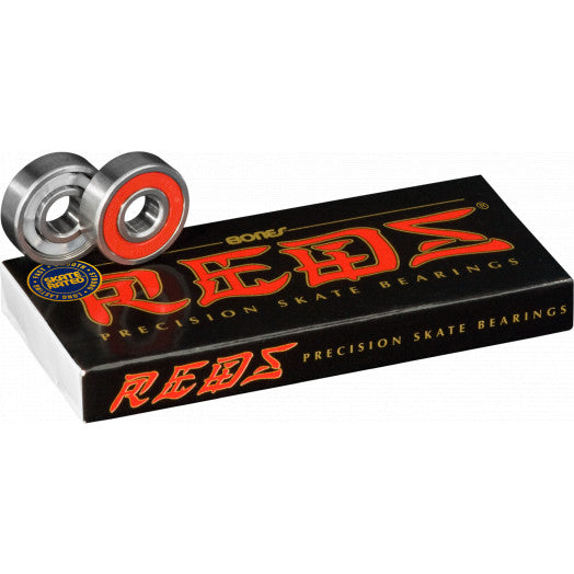 Rodamientos de skate rojos