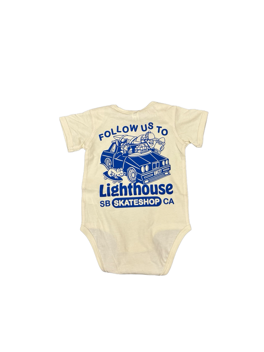 Lighthouse Follow Us Onesie