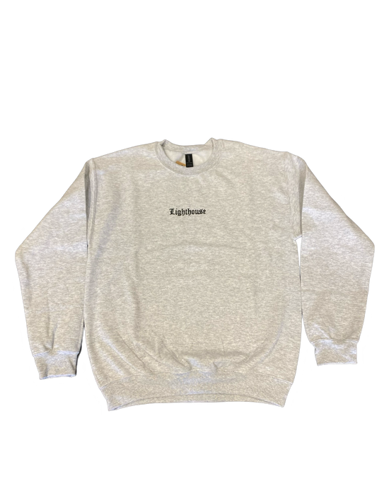 Lighthouse Old English Crewneck