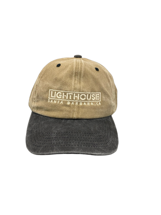 Lighthouse SB CA Hat Washed Khaki/Black