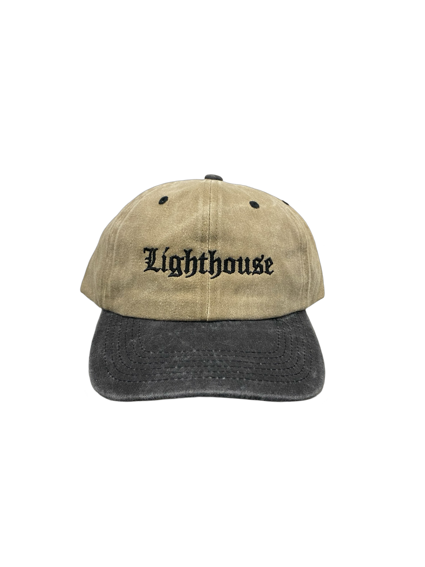 Lighthouse Old English Hat Washed Tan/Black