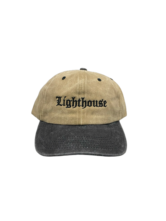 Lighthouse Old English Hat Washed Tan/Black