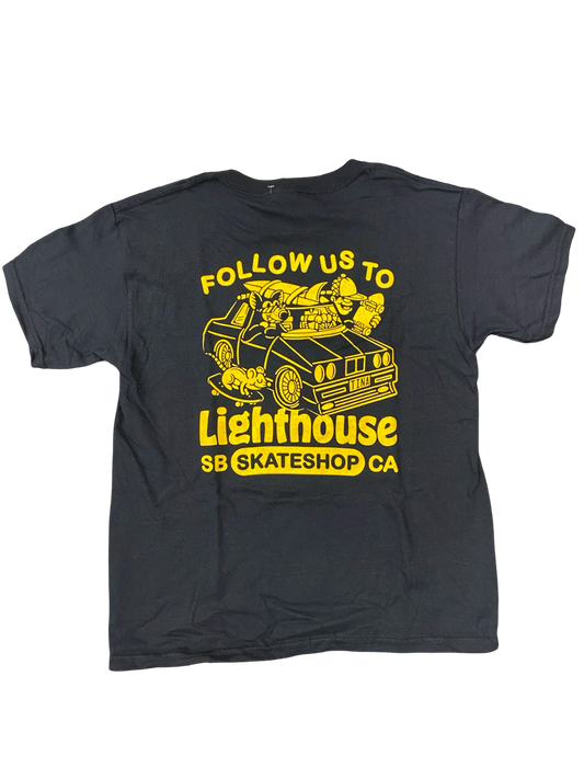 Lighthouse Follow Us T Shirt Youth
