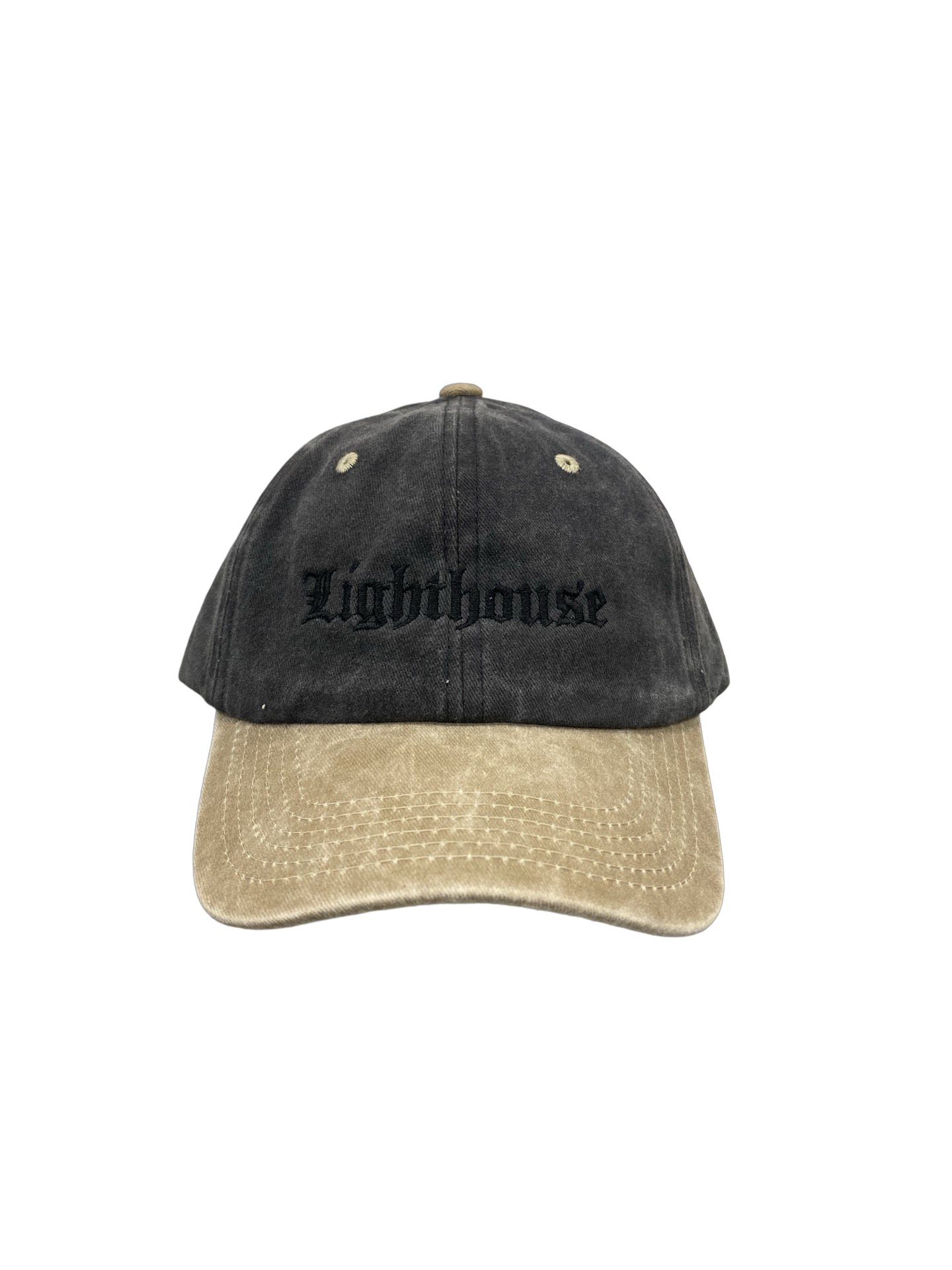 Lighthouse Old English Hat Washed Black/Tan