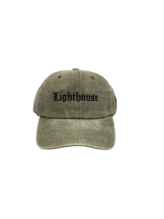 Lighthouse Old English Hat Washed Olive