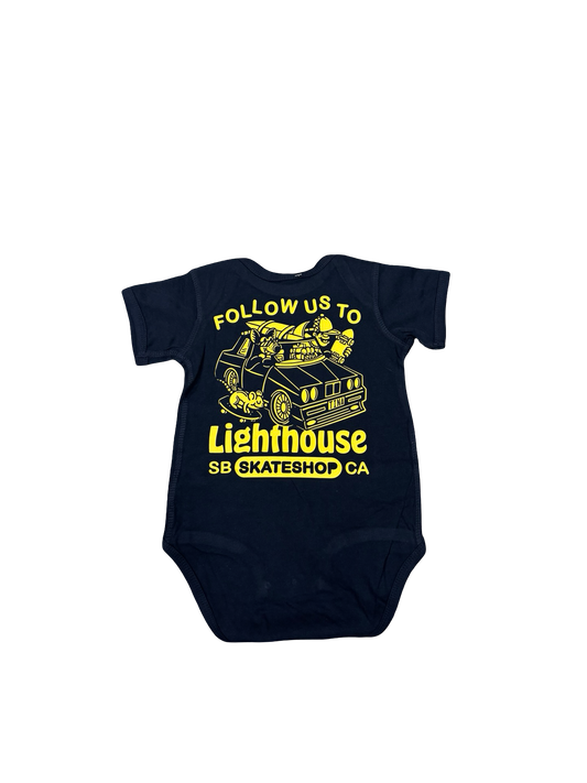 Lighthouse Follow Us Onesie