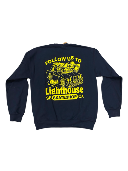 Lighthouse Follow Us Crewneck