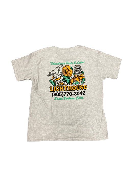 Lighthouse Parts and Labor T Shirt Youth