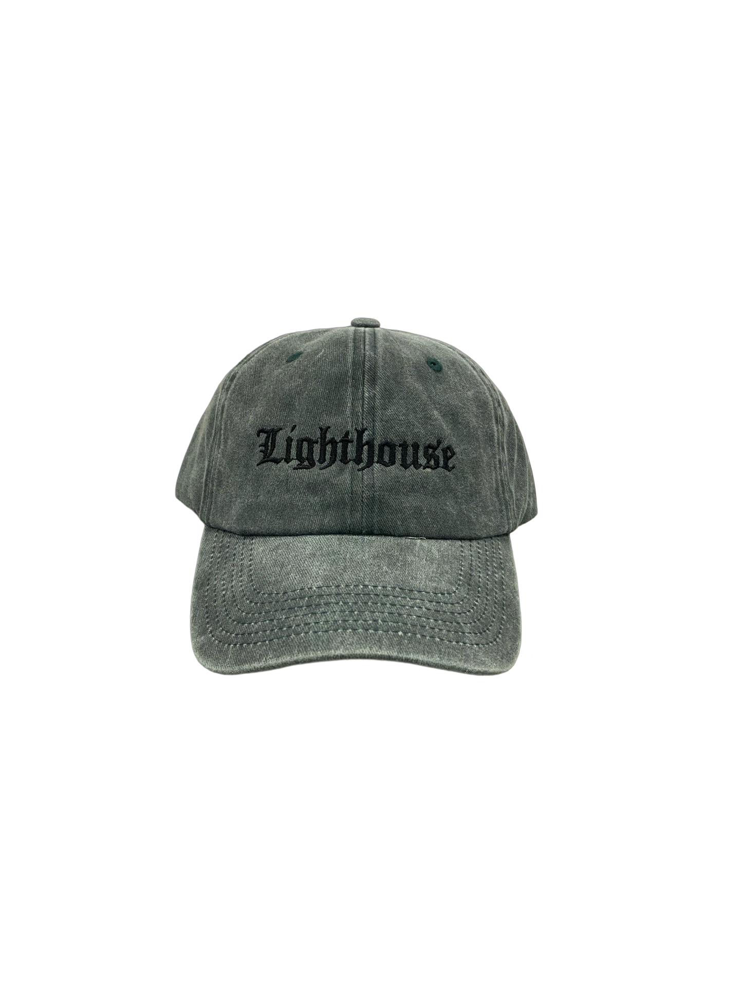 Lighthouse Old English Hat Washed Green