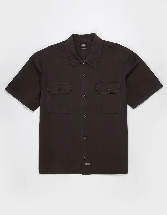 Dickies Worn In Button Up