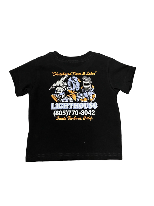 Lighthouse Parts and Labor T Shirt Youth