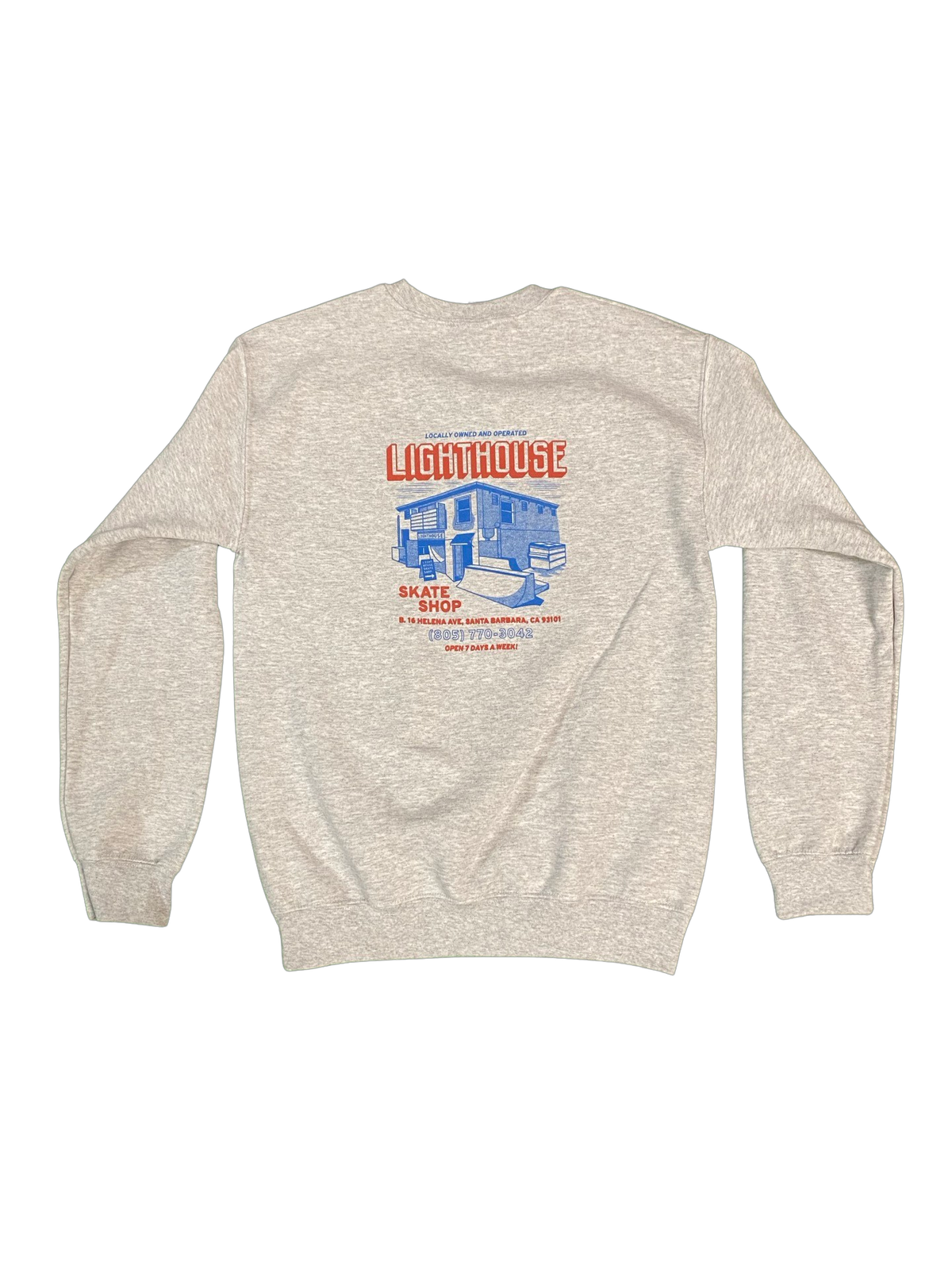 Lighthouse Mini Merch Lighthouse Store Front Crewneck – Lighthouse Skate Shop