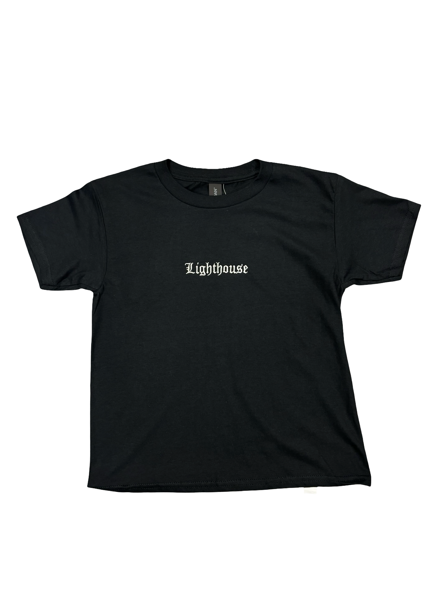 Lighthouse Old English Youth T Shirt