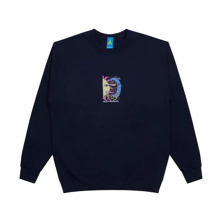 Frog Sun Star Moon Crewneck