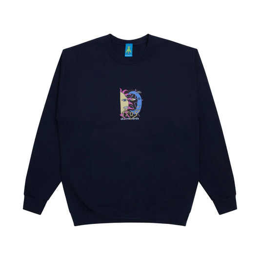 Frog Sun Star Moon Crewneck