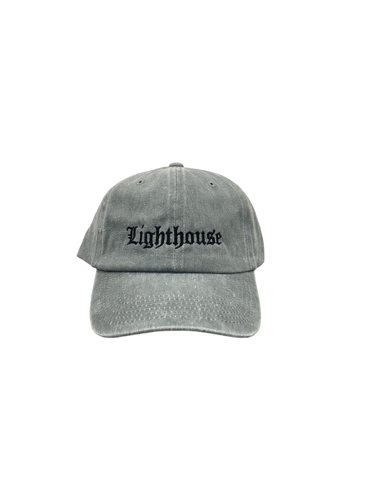 Lighthouse Old English Hat Washed Grey