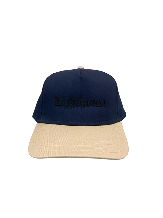 Lighthouse Old English Cap Navy/Khaki