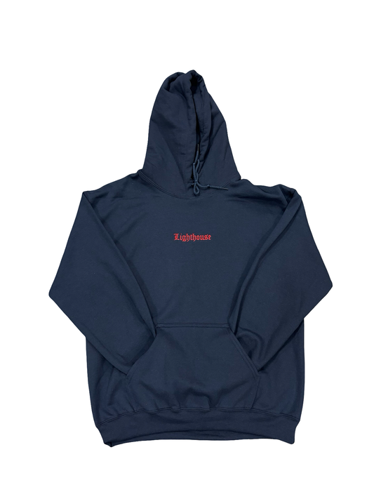 Lighthouse Old English Hoodie