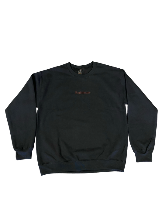 Lighthouse Old English Crewneck