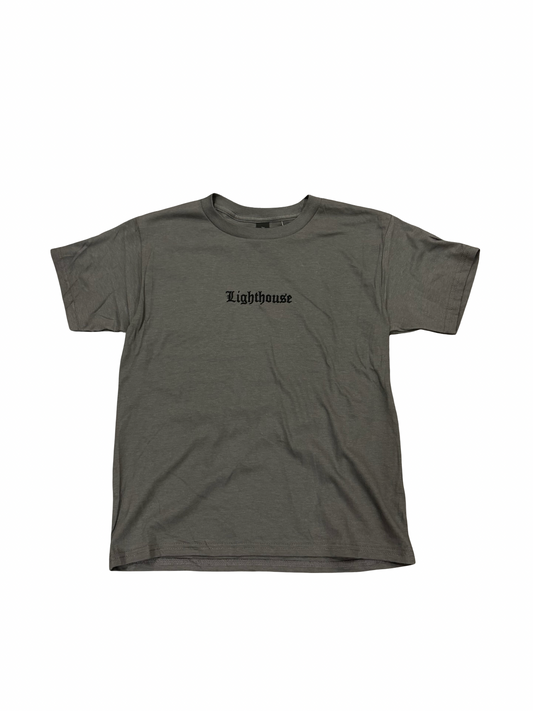 Lighthouse Old English Youth T Shirt