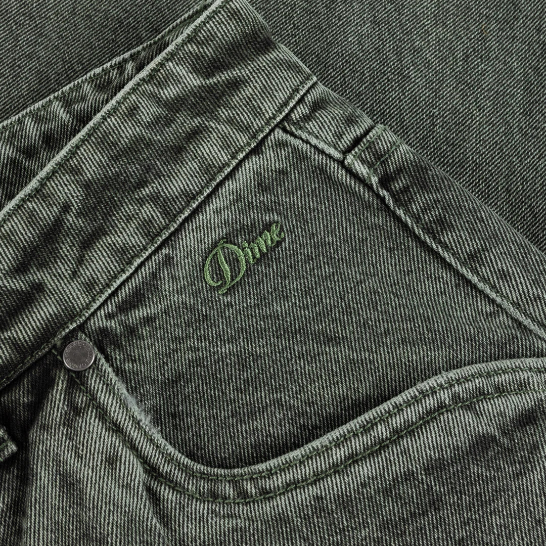 Dime Classic Baggy Denim Pant Overdyed Green
