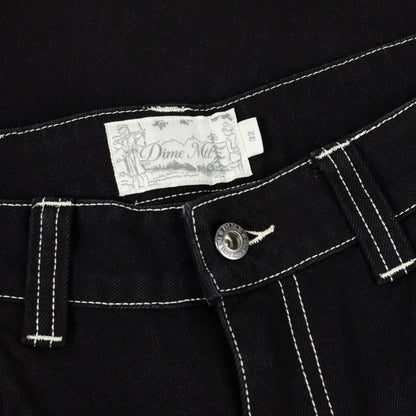 Dime Classic Baggy Denim Pant Black Contrast Stitch