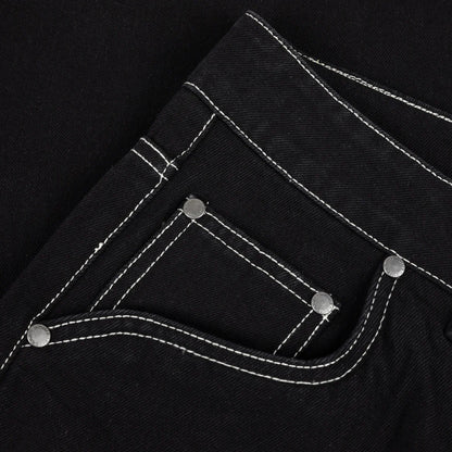 Dime Classic Baggy Denim Pant Black Contrast Stitch