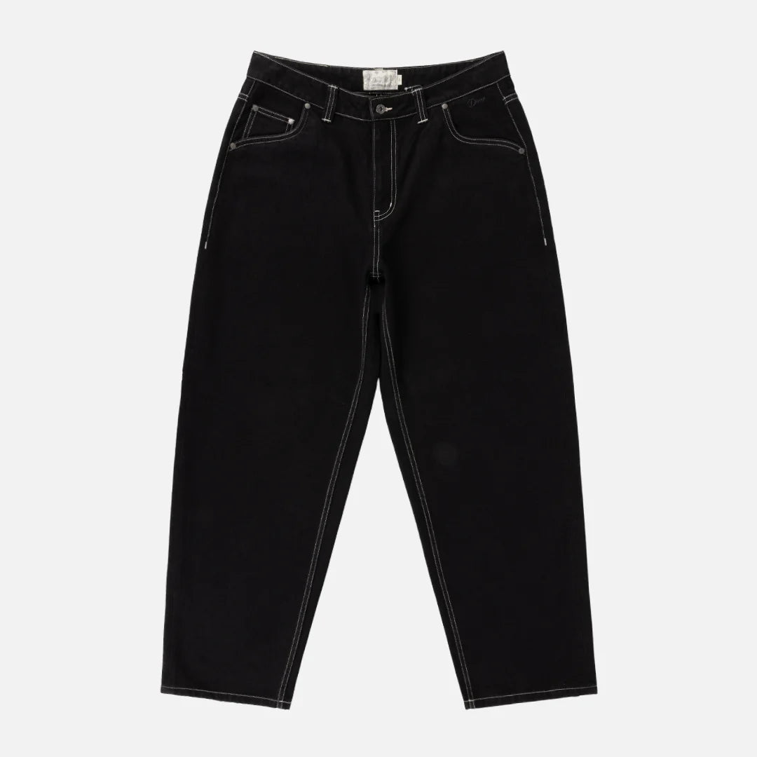 Dime Classic Baggy Denim Pant Black Contrast Stitch
