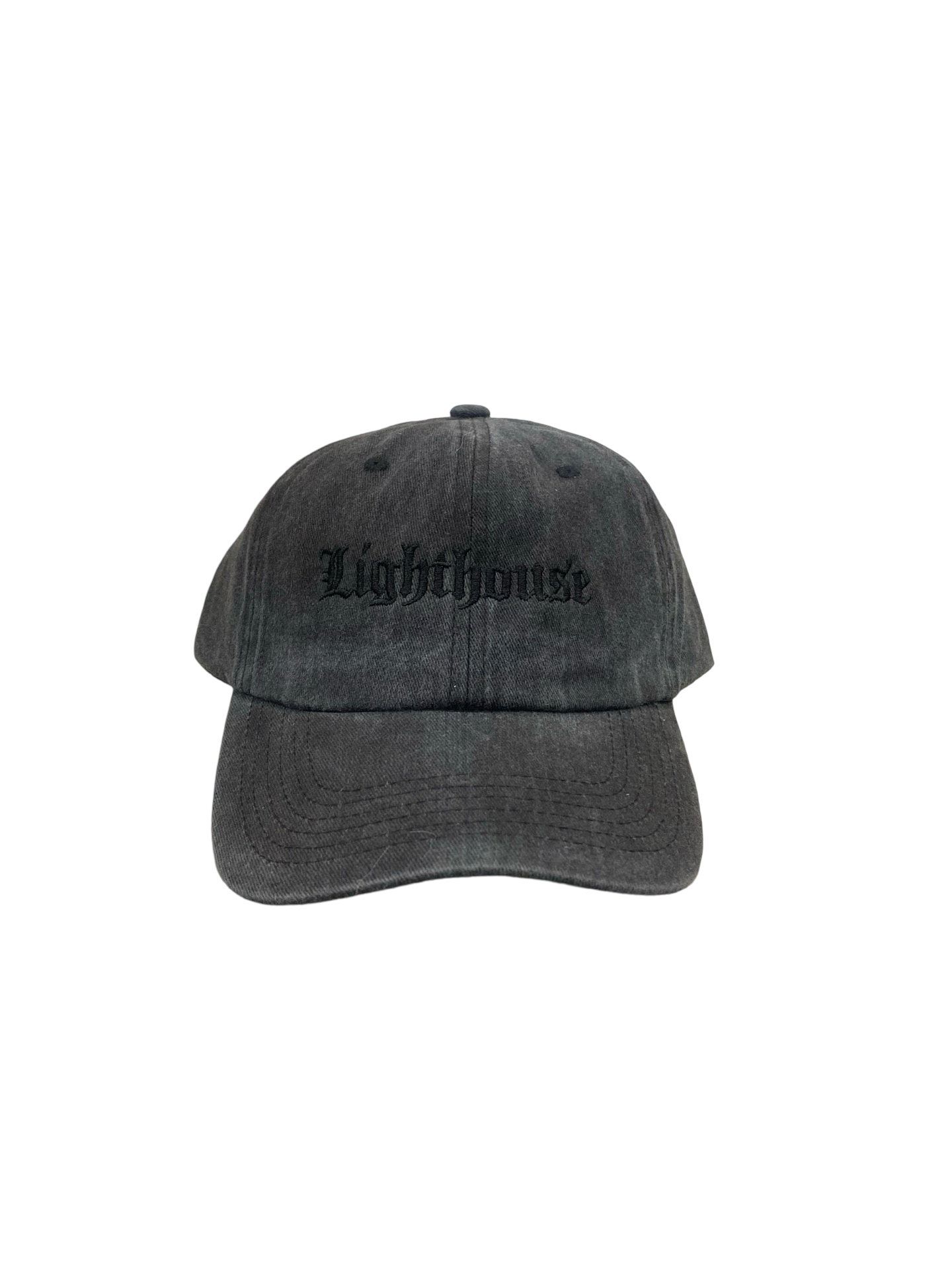 Lighthouse Old English Hat Washed Black