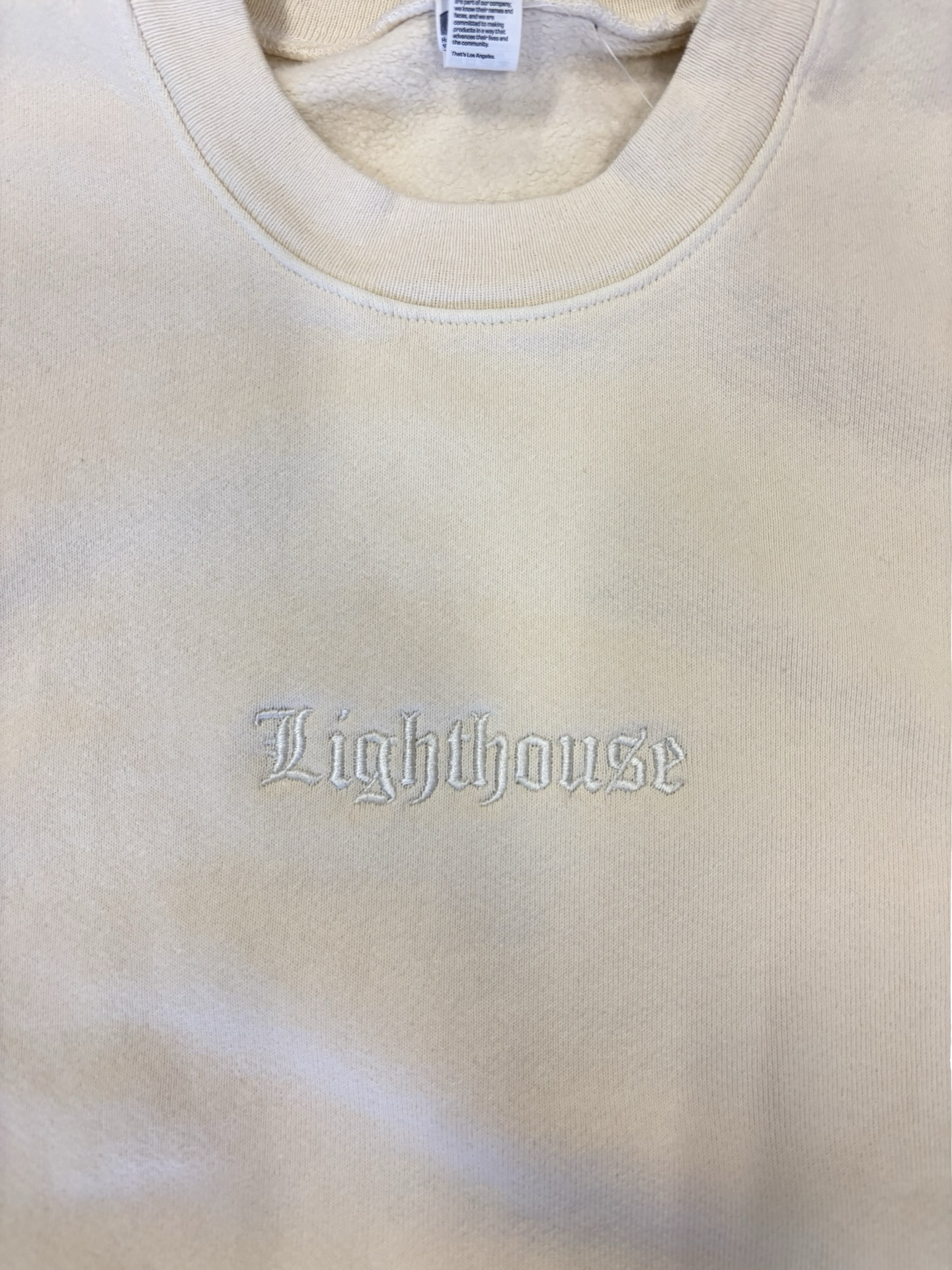 Lighthouse Keeper's Embroidered Crewneck