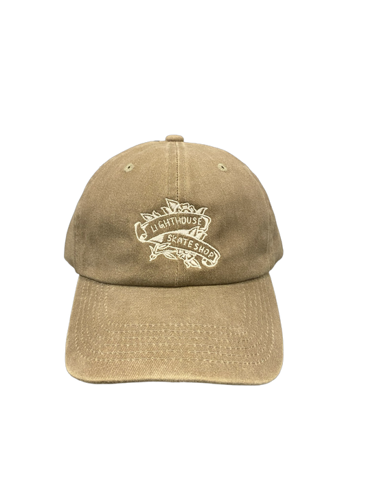 Lighthouse Flower Hat Washed Khaki