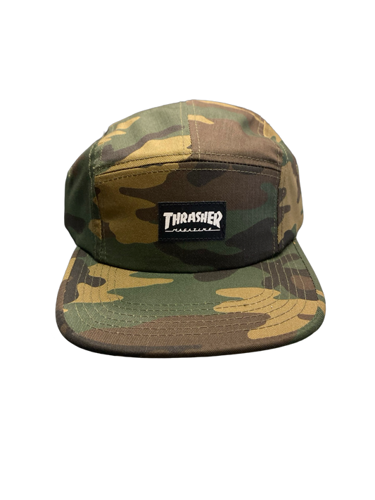 Thrasher 5 Panel Camo Hat