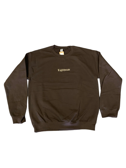 Lighthouse Old English Crewneck