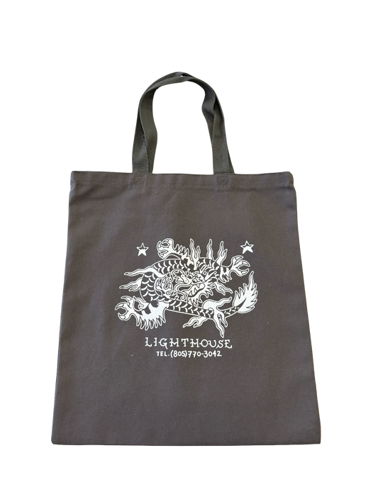 Lighthouse Dragon Tote Bag