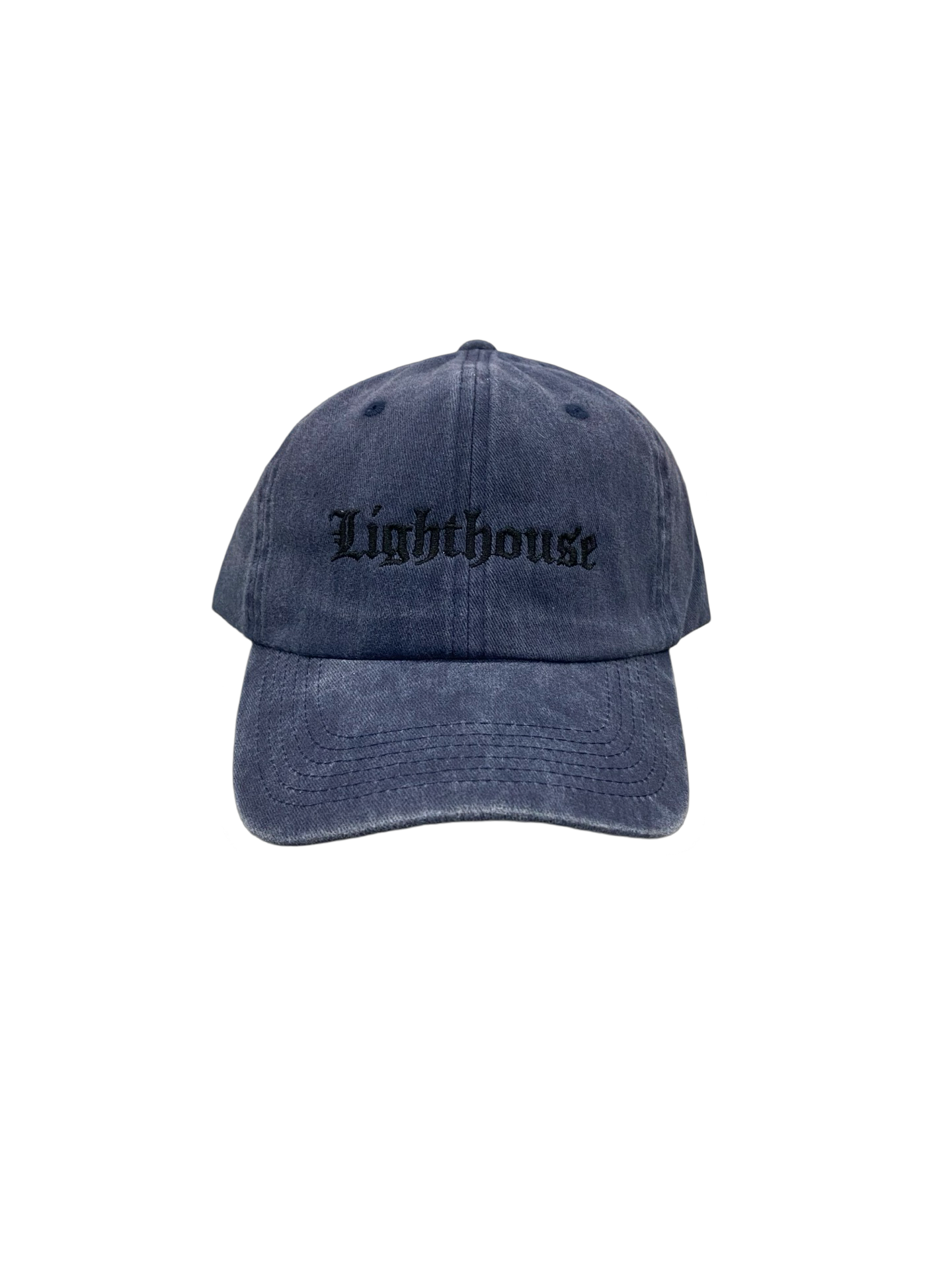 Lighthouse Old English Hat Washed Navy