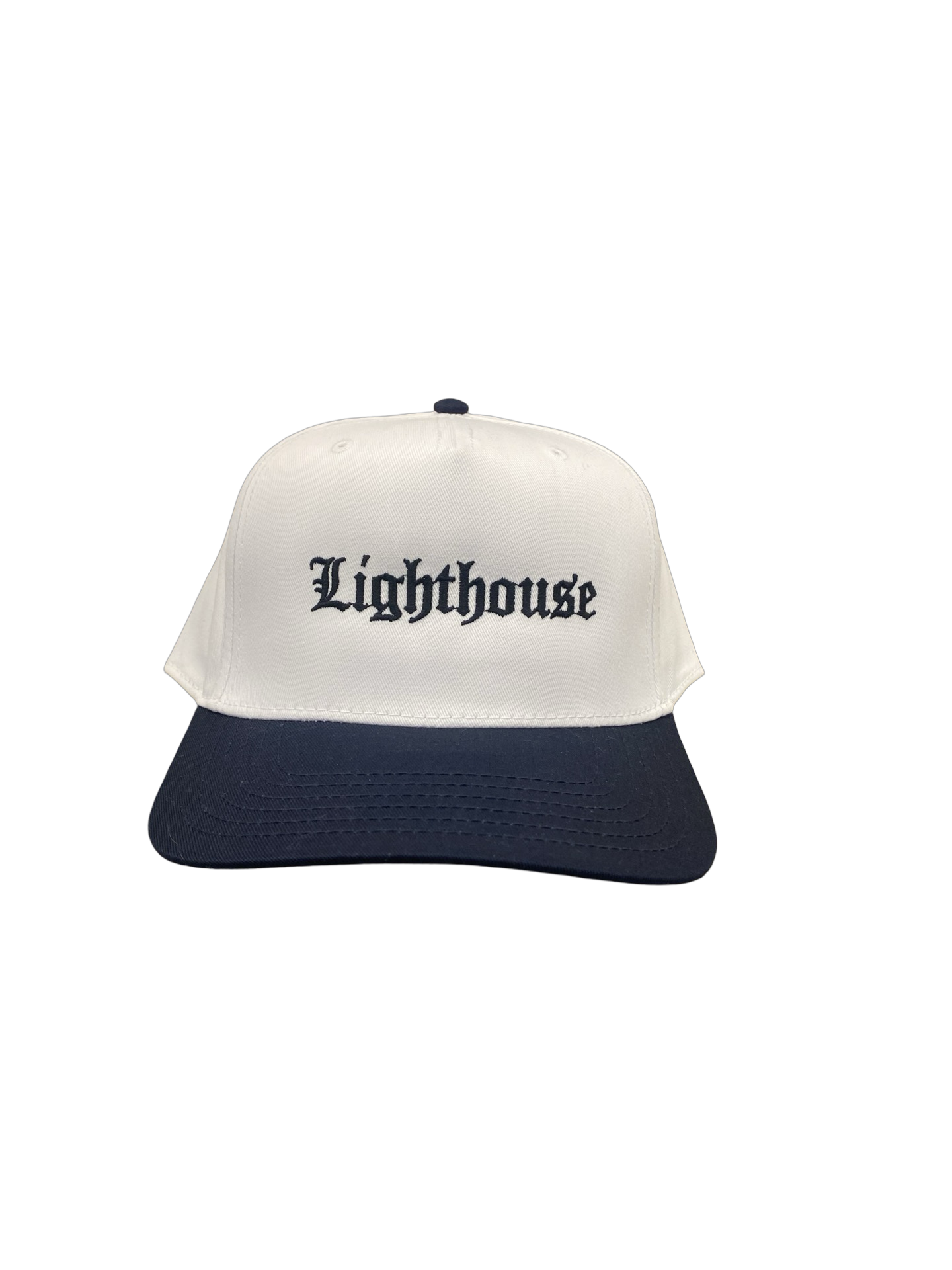 Lighthouse Old English Cap White/Navy