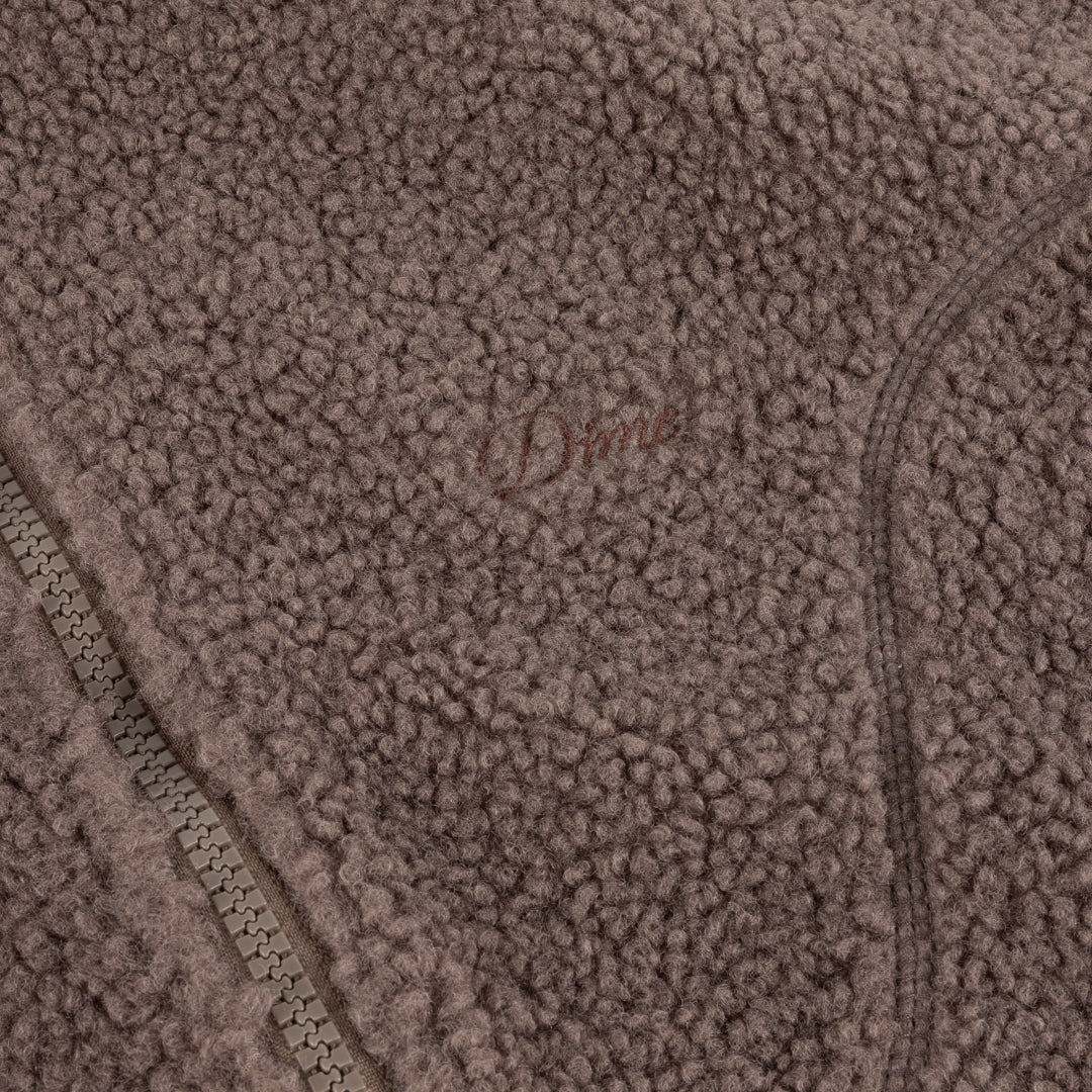 Dime Polar Fleece Sherpa Zip