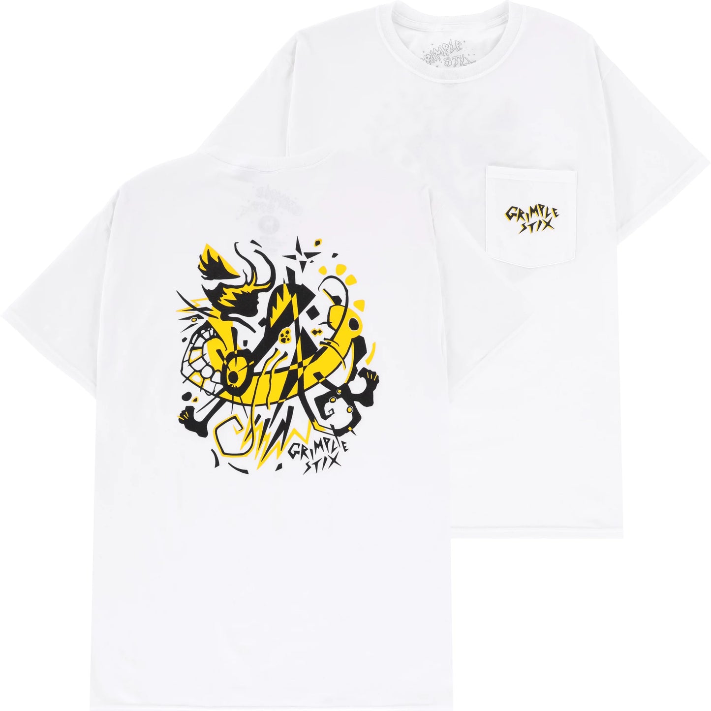 Anti Hero Grimple Stix Abstract Pocket Tee