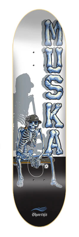 Shorty's Muska Skeleton Silhouette Deck